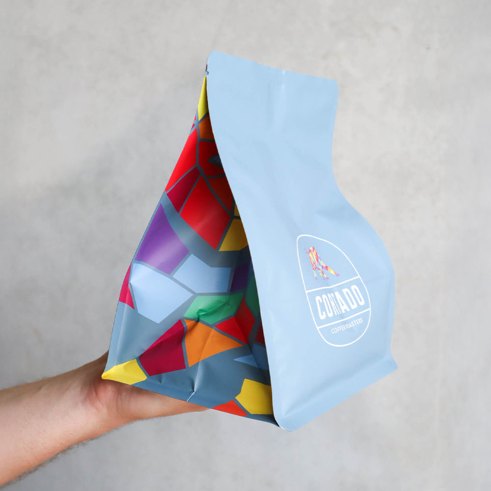 Custom Box Bottom Coffee Bags | Digital Print