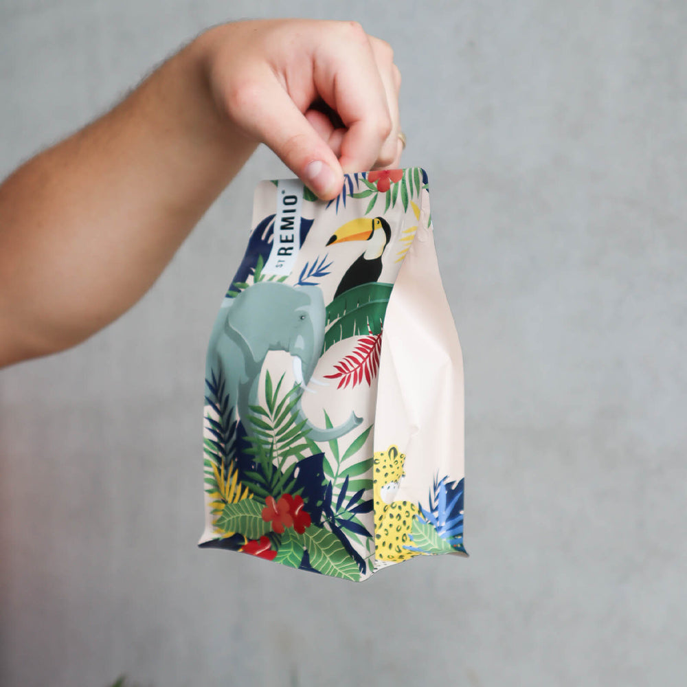 Custom Box Bottom Coffee Bags
