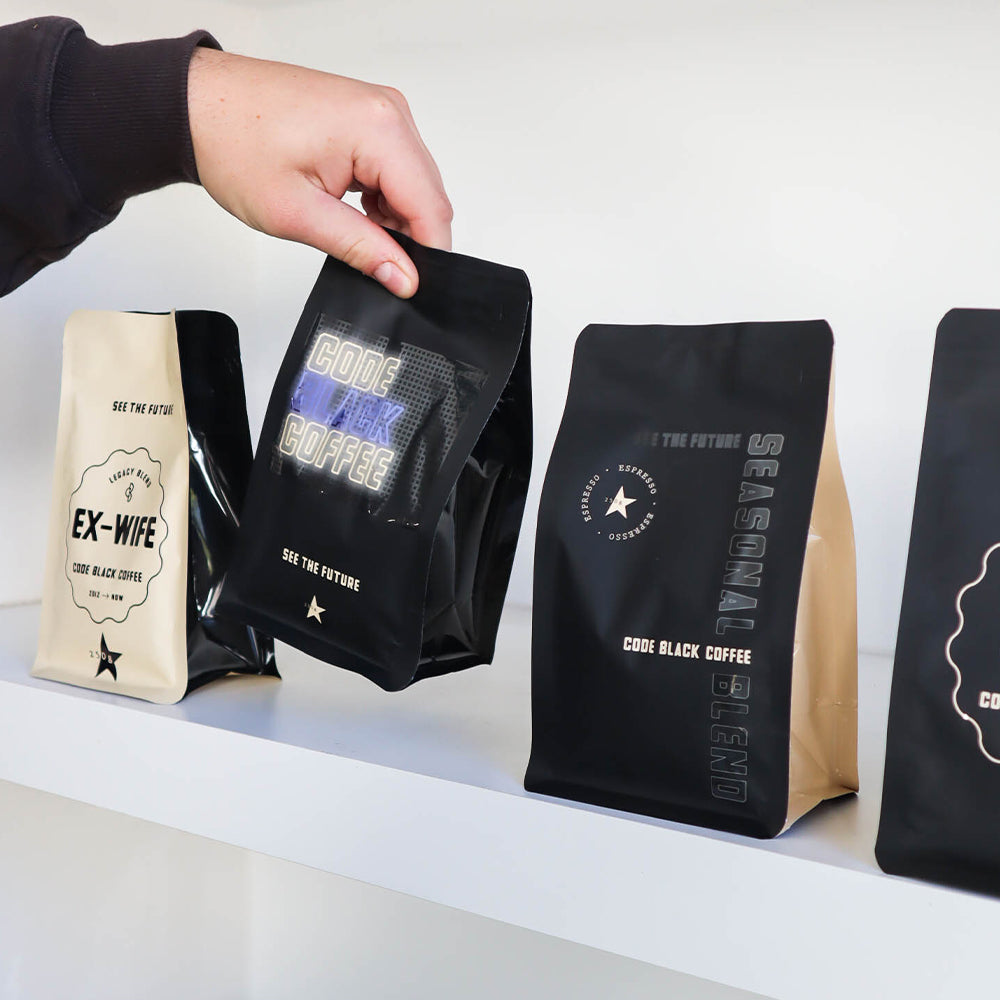 Custom Box Bottom Coffee Bags | Digital Print