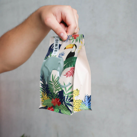 Custom Box Bottom Coffee Bags | Digital Print